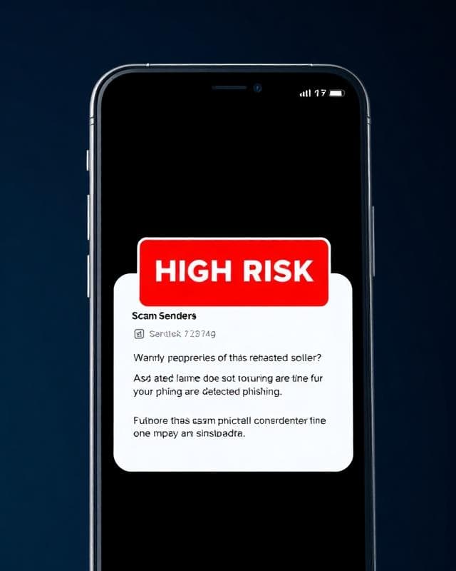 Oversight app showing scam detection alert